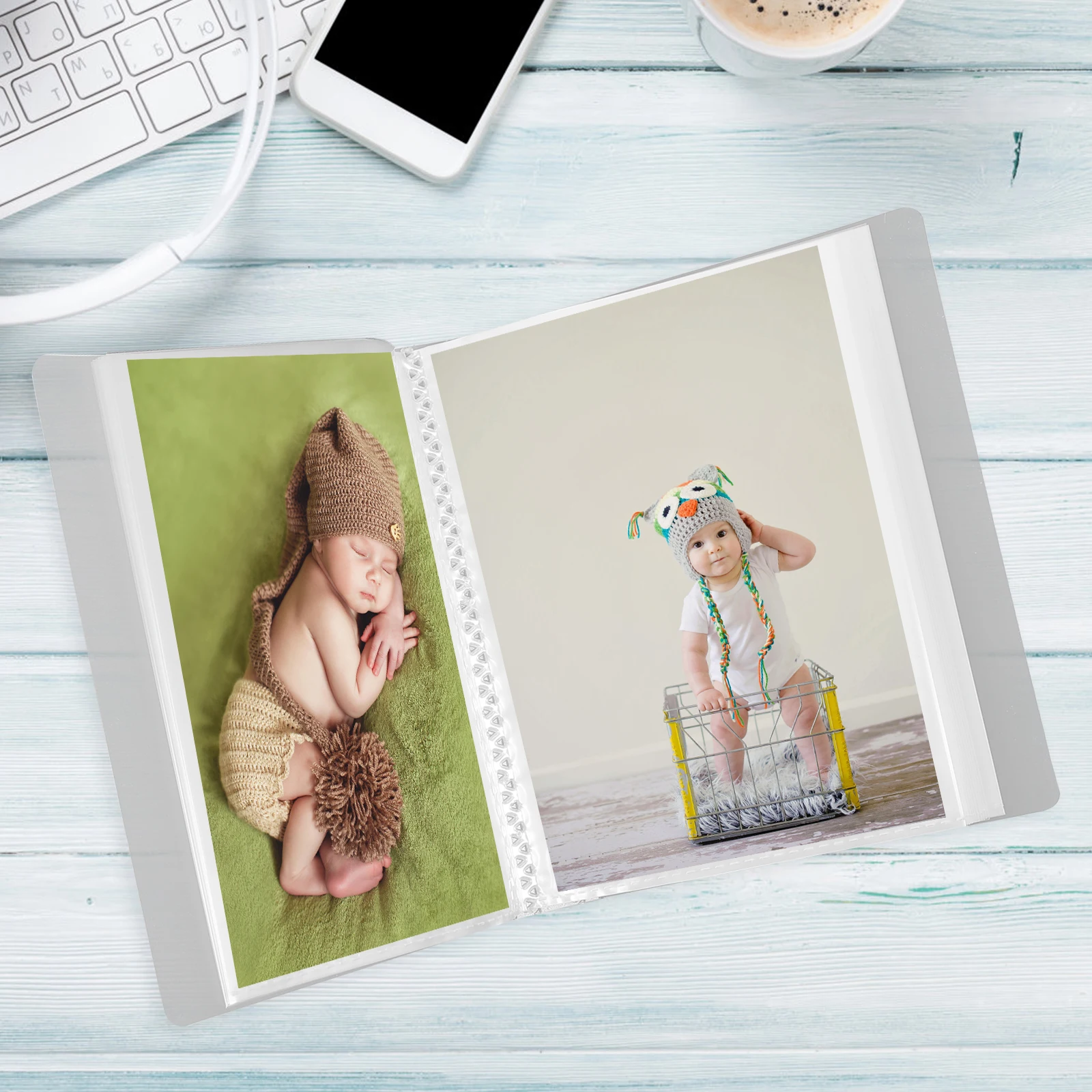 

40 Pages 80 Pockets A6 Transparent Sticker Collecting Book Photo ganizer Ticket Book Business Card Holder Name Card Album
