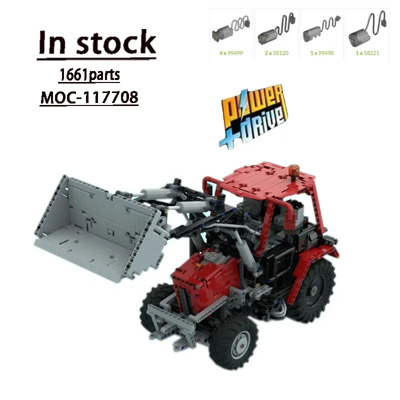 

MOC-117708 Urban Transport RC Tractor Patchwork Assembly Building Block Model1661Building Block Parts Children's Building Blocks