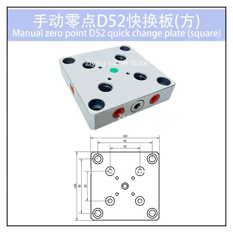 Nieuw Geschikt voor D52-D Zero Point Positioning Handmatige Chuck