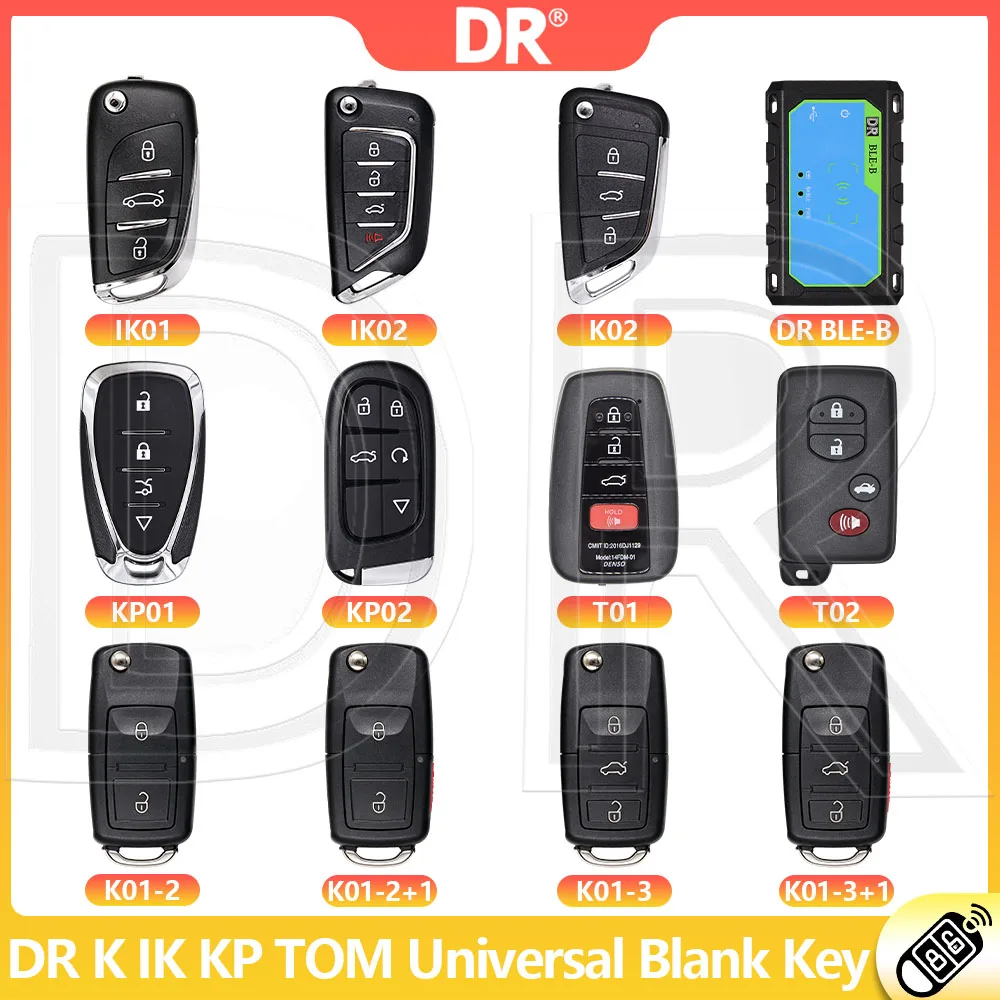 DR K IK KP T Universal Blank Car Key For VW Chevrlet Peugeot Citroen Renault Audi Toyota Lexus Opel Ford Land Rover Hyundai Kia