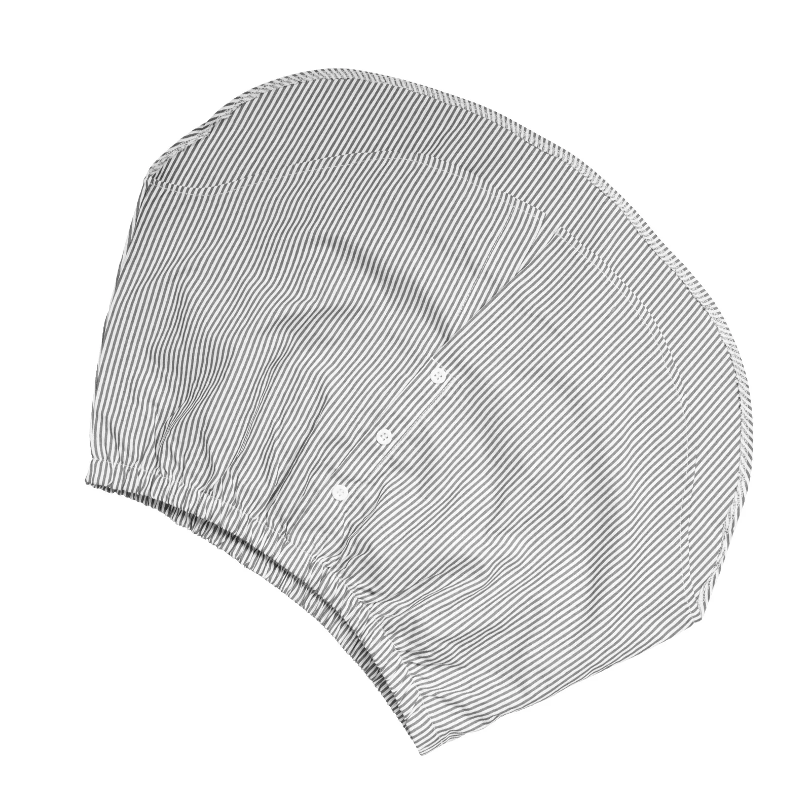 

Women Mini Adjustable Shirt Extender Stripe Print Fake Hem Removable Layering Half Length Underskirt Bottoming Skirt Button