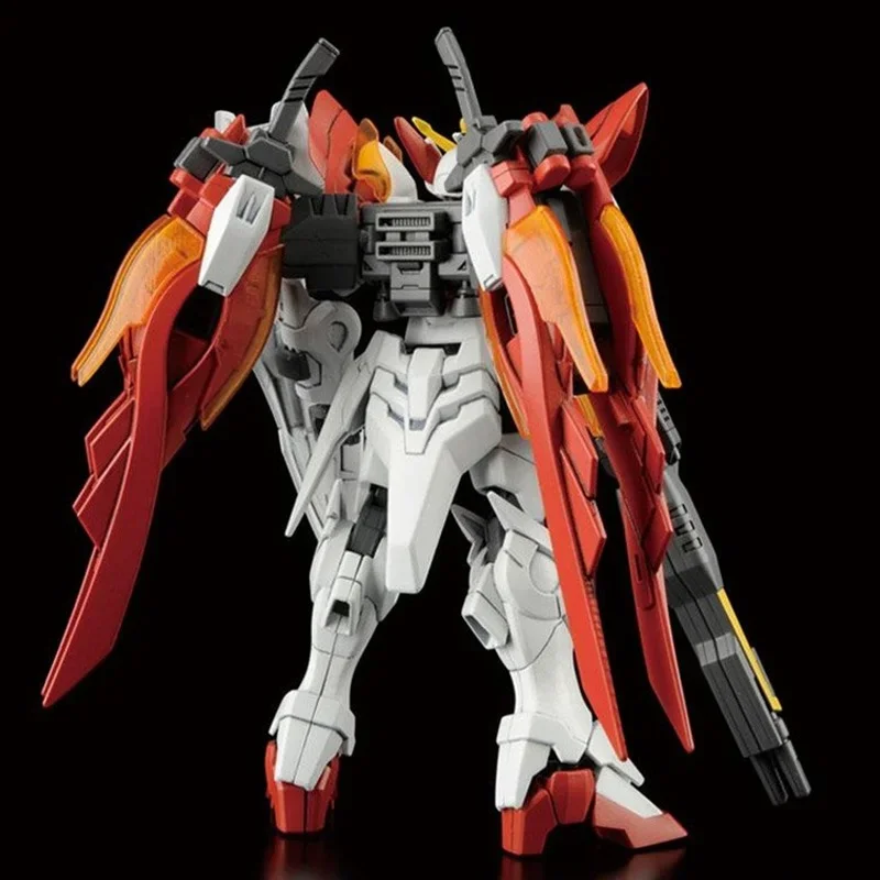 Bandai Gundam Model Kit Anime Figure HGUC 1/144 Wing Gundam Zero Honoo Genuine Robot Model Action Toy Figure giocattoli per bambini