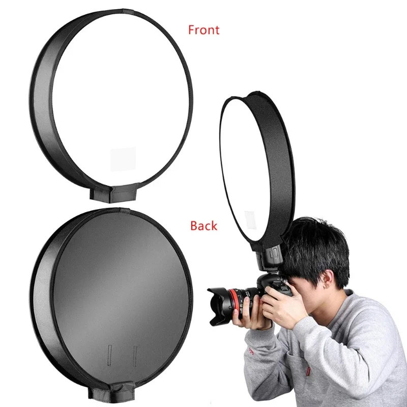 30cm/40cm Universal Mini Round Softbox Portable Diffuser Soft Box for DSLR Cameras Photo Tent