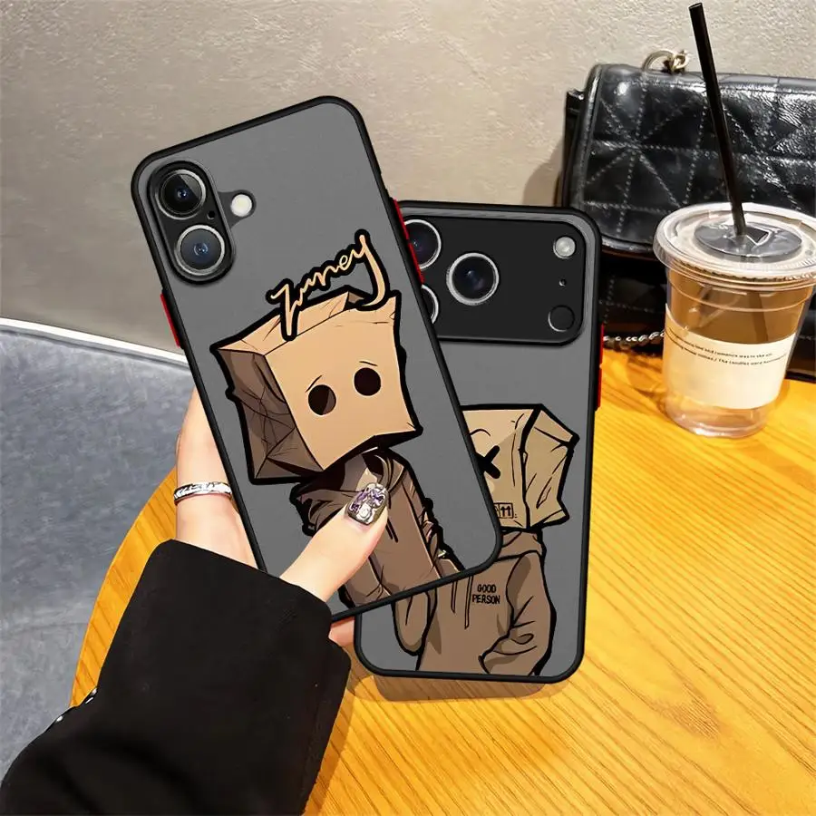 ايمو الكرتون ورقة رجل نمط الحال بالنسبة آيفون 12 13 11 برو ماكس 13 Mini 17 الهواء 7 8 XS ماكس 15 16 14Plus غطاء ناعم