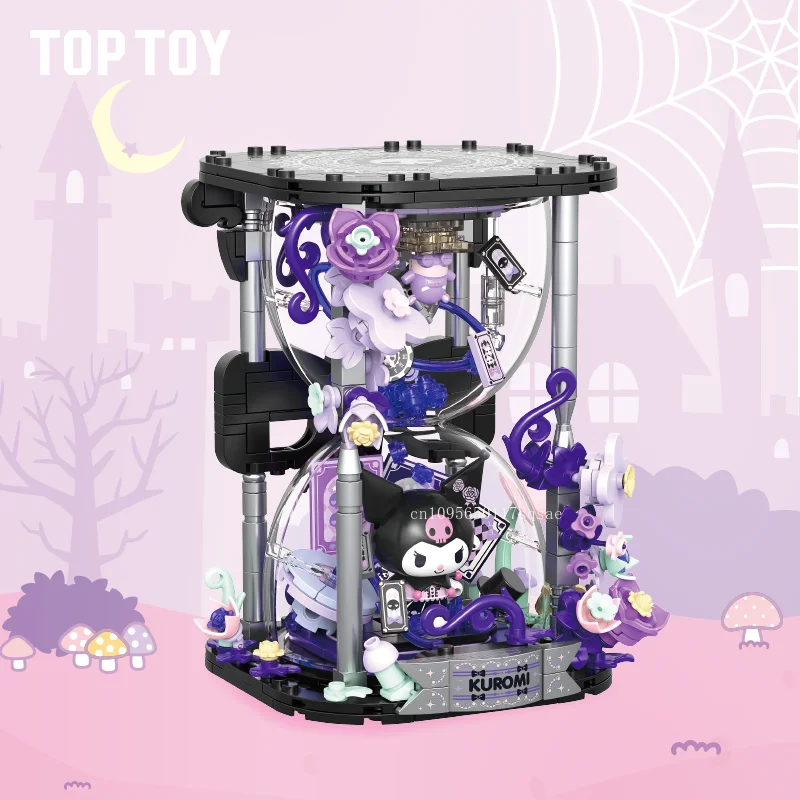 TOPTOY Sanrio Building Blocks Kuromi Whispering Wishes Series Building Blocks Children's Puzzle Toy Model Ornament Cartoon Gift