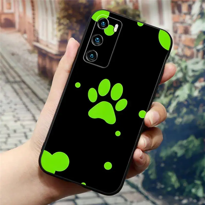 Dog Footprint Paw Phone Case For Honor 70 60 50 30 Pro 10 20 Lite 7C 8X 8S 9X 10I 20I Soft Silicone Cover