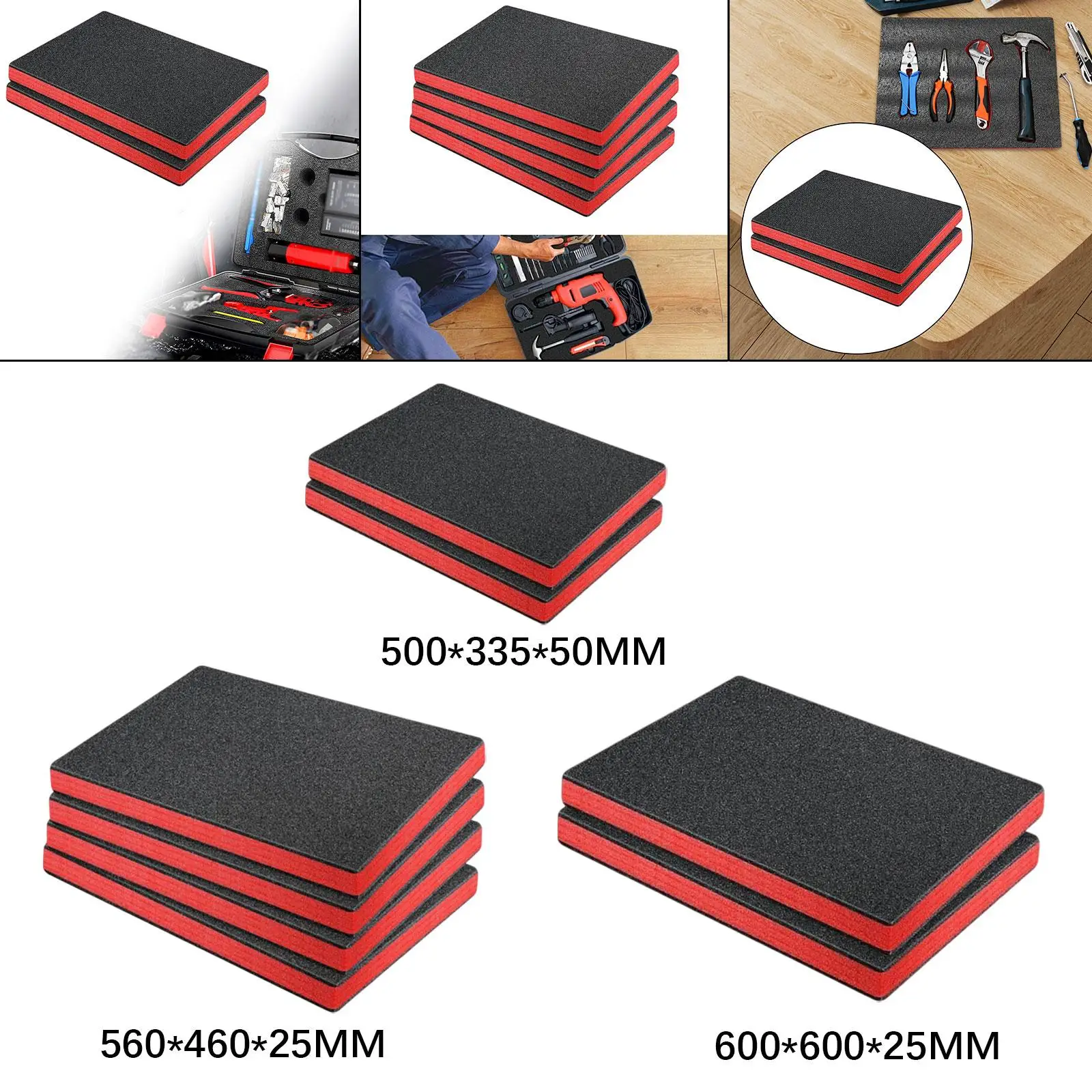 

Tool Box Foam Inserts Foams Insert for Case Universal Fill Fixed Shockproof Tool