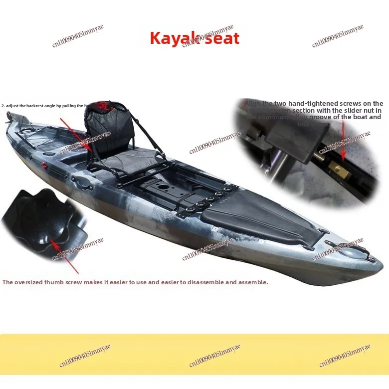 Professional Fishing Boat Lifting Seat One-click Adjustment of Sitting and Standing Height Aluminum