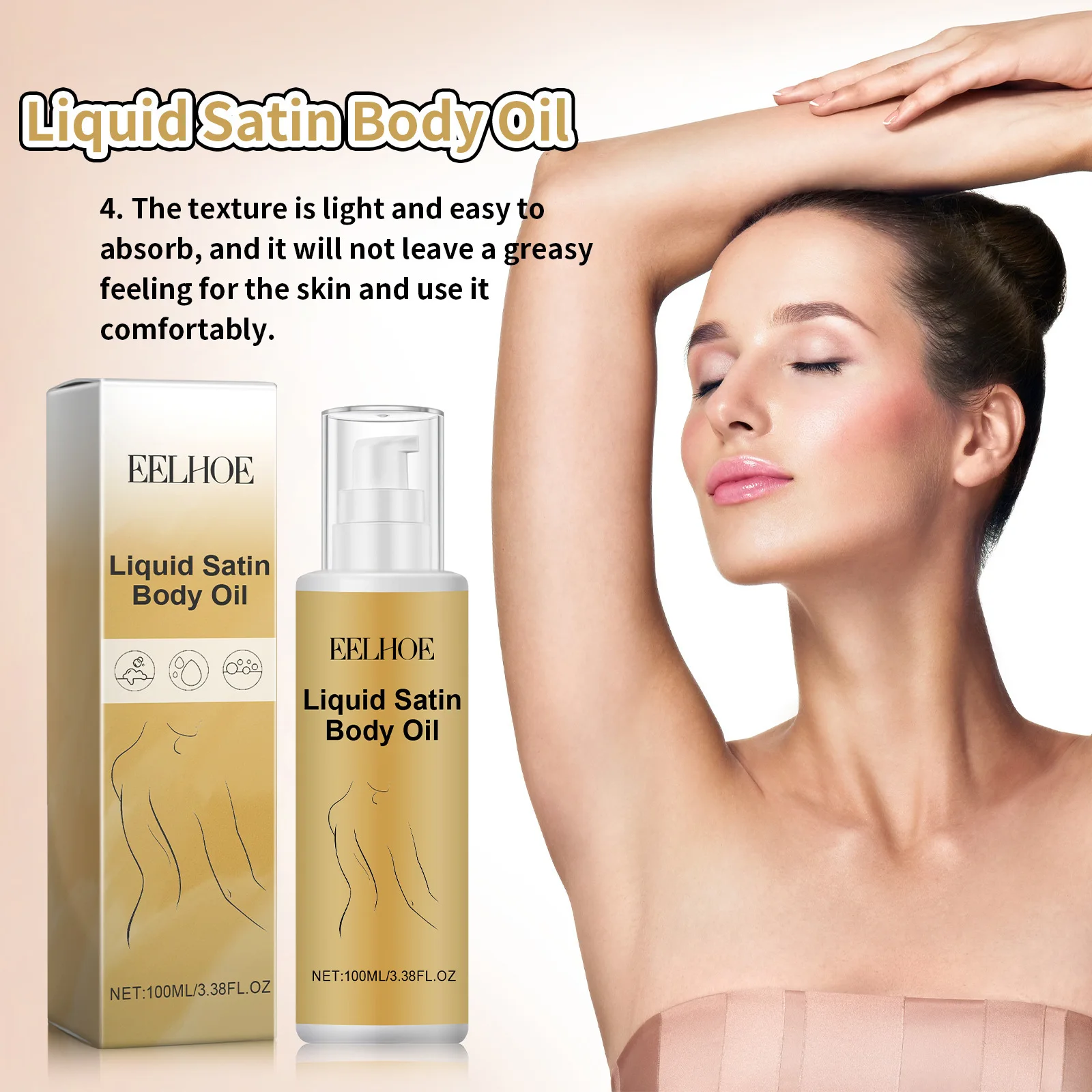 EELHOE Body Tightening Oil Deep Hydration Improve Relaxation Brighten Skin Enhance Elasticity Reduce Fine Lines Body Nourish Oil