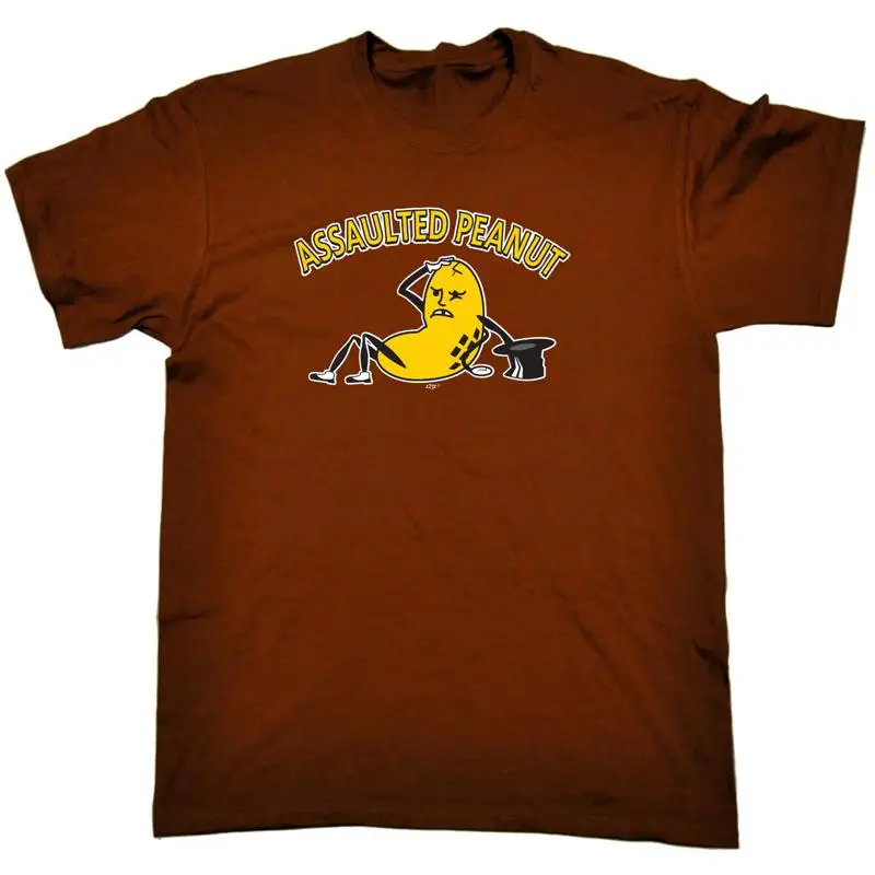 

Assaulted Peanut Mens Funny Novelty T Shirt Top