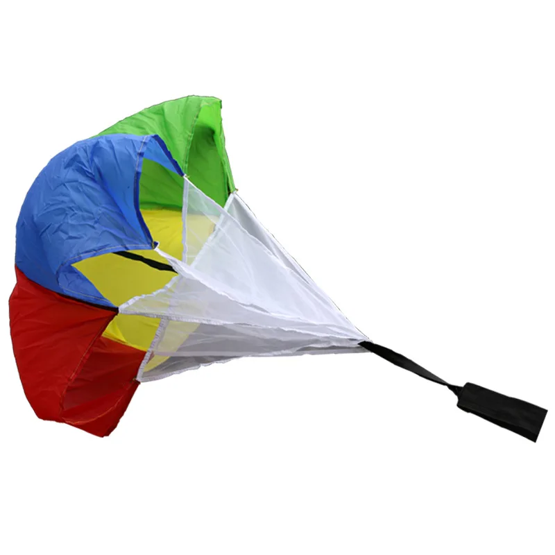 Colorful Resistance Umbrella Safe Non‑Toxic Physical Fitness Parachute for Speed Sports Running Football Speed Training For Kids