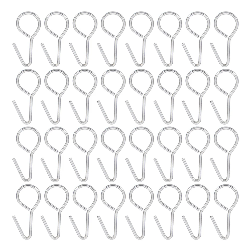 

50Pcs S Style Hooks for Car Seat Cover Fastening Heavy Duty Metal Hangers Automotive Seat Pad Fixings Rv Travel Trailer Use