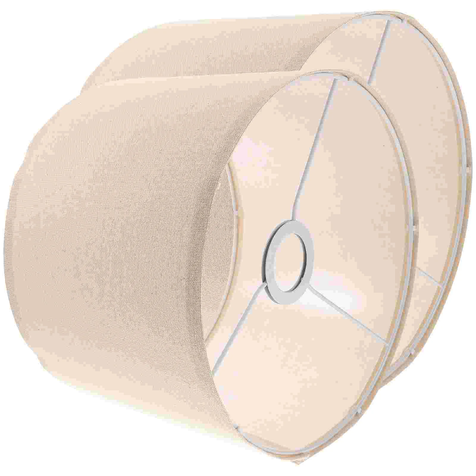 

2 Pcs Mini Linen Lampshade Office Decor Shades for Bedside Fabric Table Baby Portable