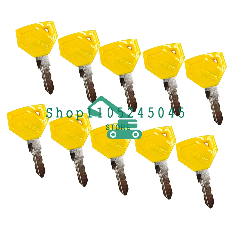 Ignition Keys for YM Excavator EX450 AM879480 LVA803606 1A7880-52100 198360-52160 50Pcs 3