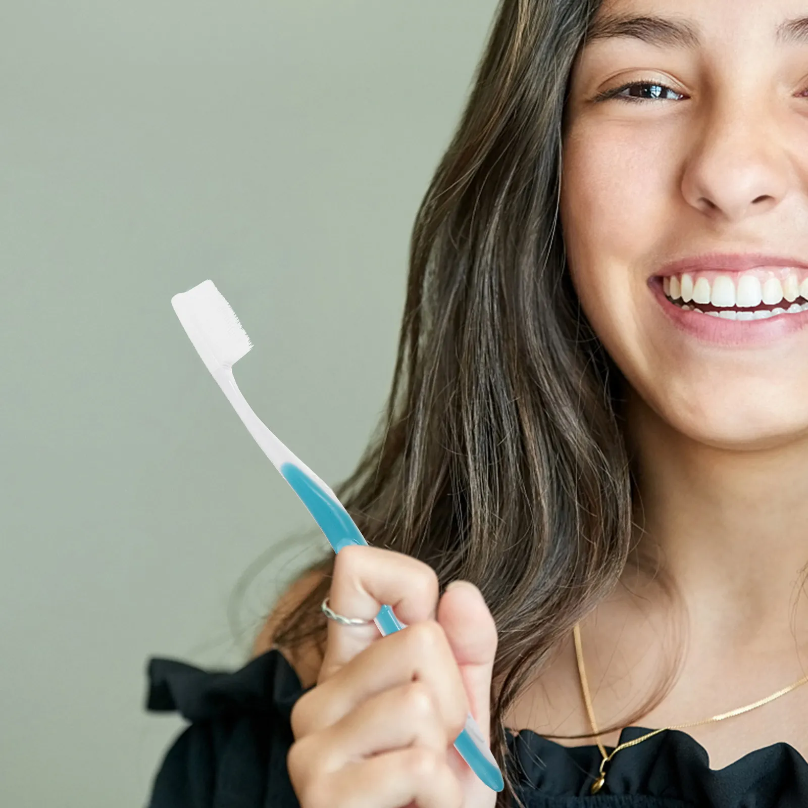 

Набор из 12 нано-зубных щеток с мягкой щетиной и большой головкой, ультрамягкие, для чувствительных десен, ручные, портативные, для путешествий, для домашнего использования, для взрослых