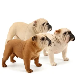 Classic France Bulldog Simulation Big Size Dog Animal Action Figure Model Figurines Educational Toy for Kid Gift