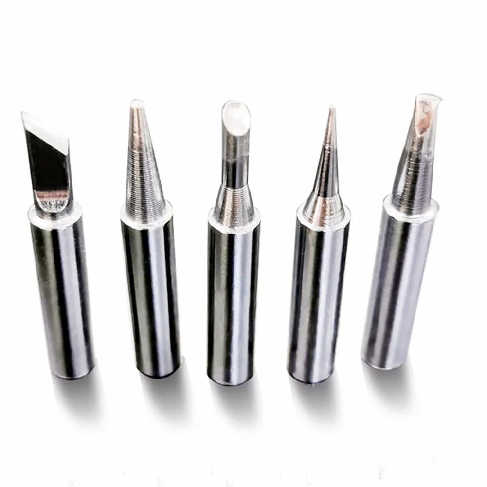 

5Pcs 900M-T Soldering Tip Solder Iron Welding Tips Soldering Tools Tip Width 0.5 To 5mm Copper For Electric Soldering Irons