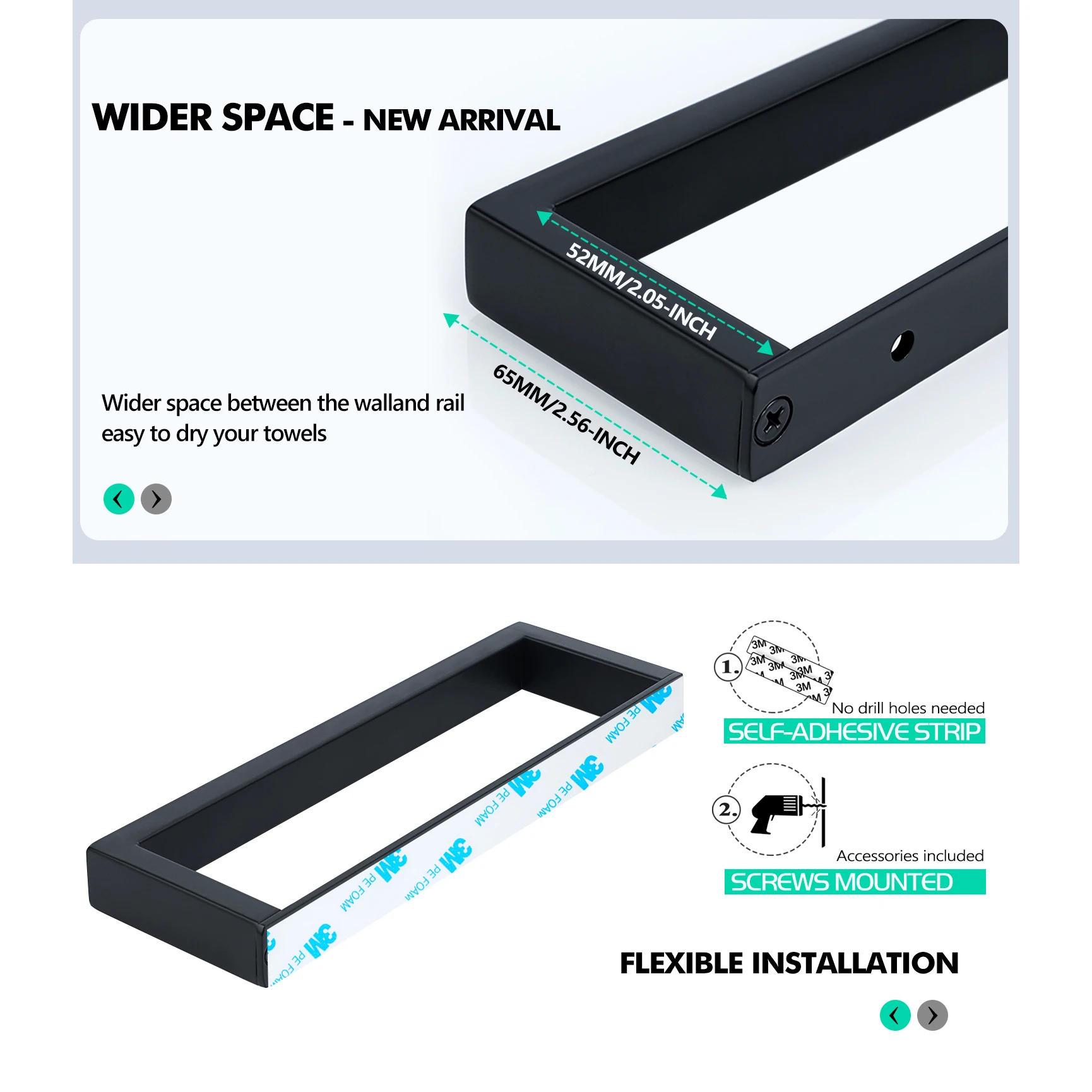 Thumbnail 3 - #56 Trending Bathroom Towel Bars Right Now