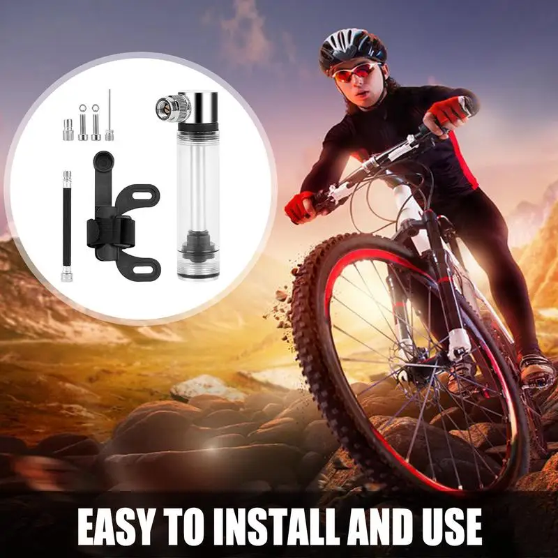 Air Ball Pump Inflator Portable Bicycle Pump Efficient Tire Pump Waterproof Bicycle Frame-Mounted Pumps For Cyclists