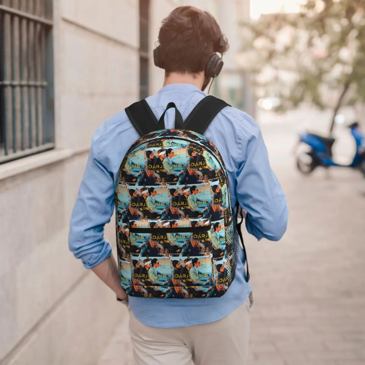 Wes Anderson - THE DARJEELING LIMITED Album Cover Backpack BookBag Children School Bag Computer Shoulder Bags for Men Women