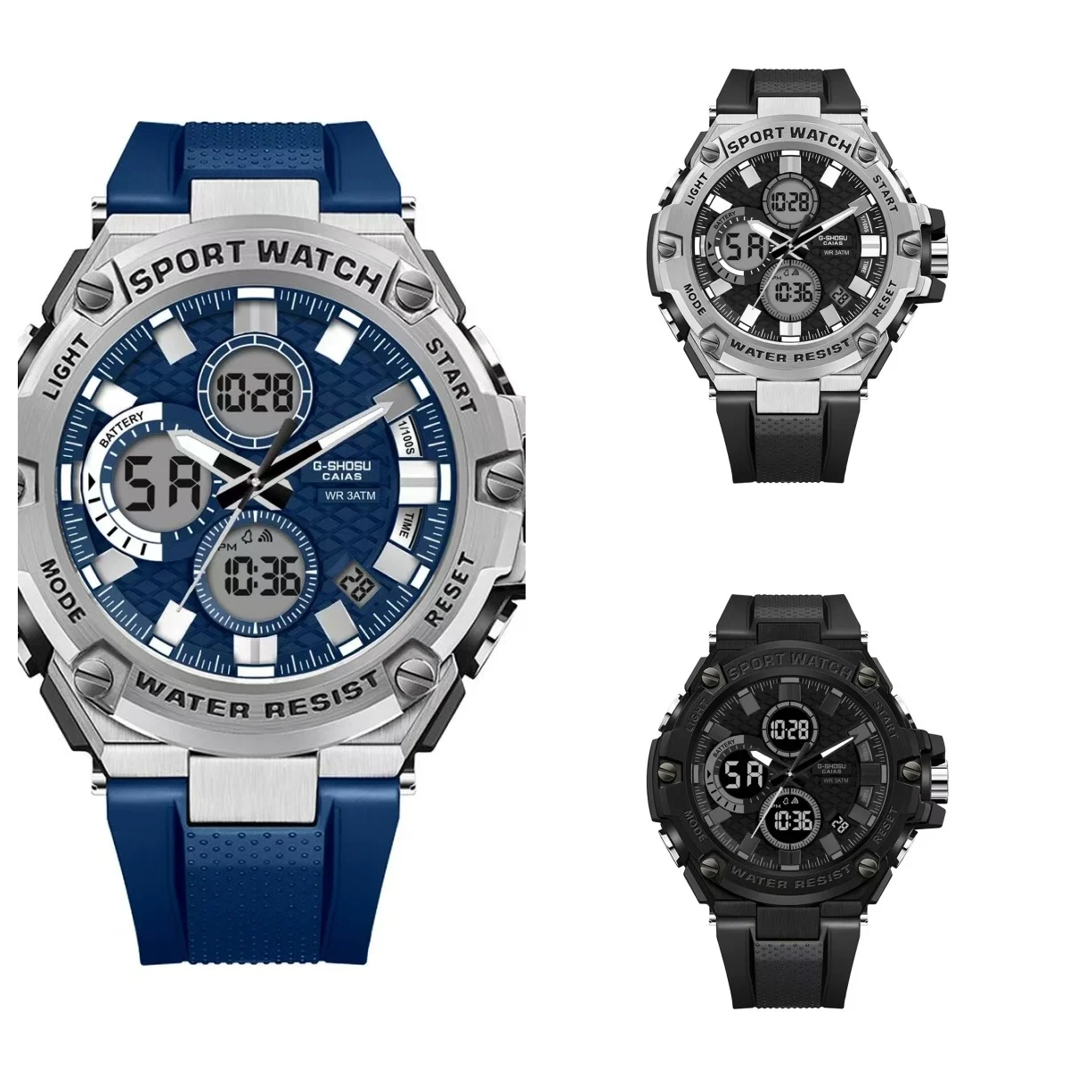 Orologio sportivo elettronico multifunzionale, il tuo partner sportivo perfetto. Disponibile in più colori per abbinare come ti piace.