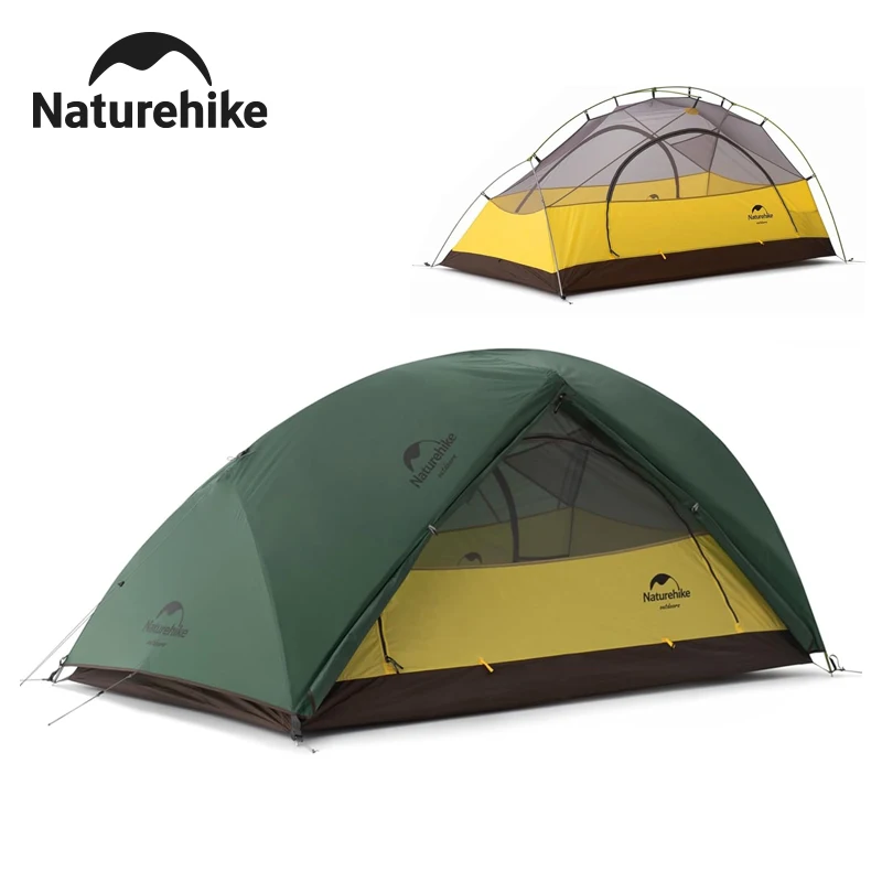 

Палатка Naturehike Star-River ультралегкая водонепроницаемая для 2 человек, 4 сезона, для активного отдыха, походов, рыбалки, двухслойная
