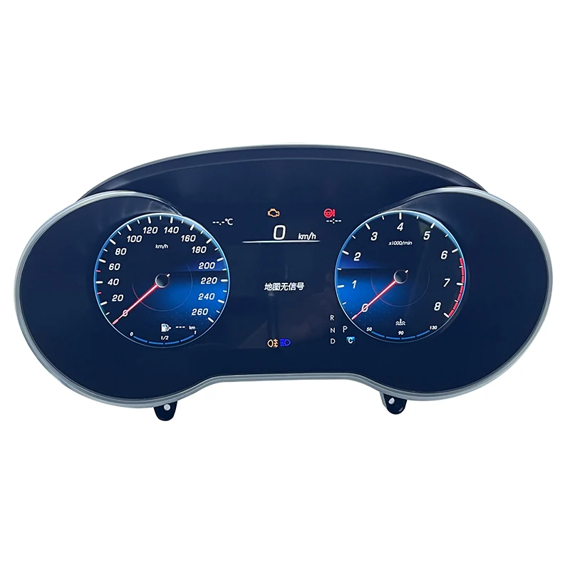 Bonroad 12,3" LCD-Digital-Armaturenbrett für Mercedes Benz C/GLC-Klasse W205 X253 2015-2023 Instrumententafel Virtuelles Cockpit Tachometer Carplay Android Auto