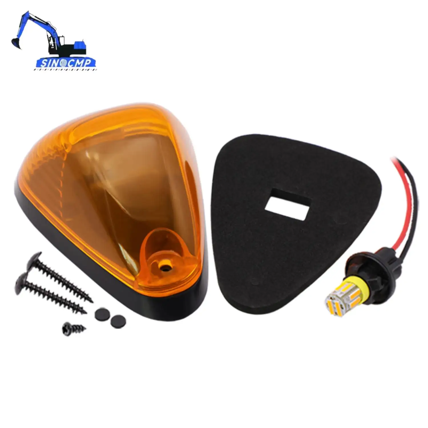 

For Ford F-250 F-350 F-450 Super Duty 1999-2016 5PCS Amber LED Cab Roof Marker Lights Kit 12V Exterior