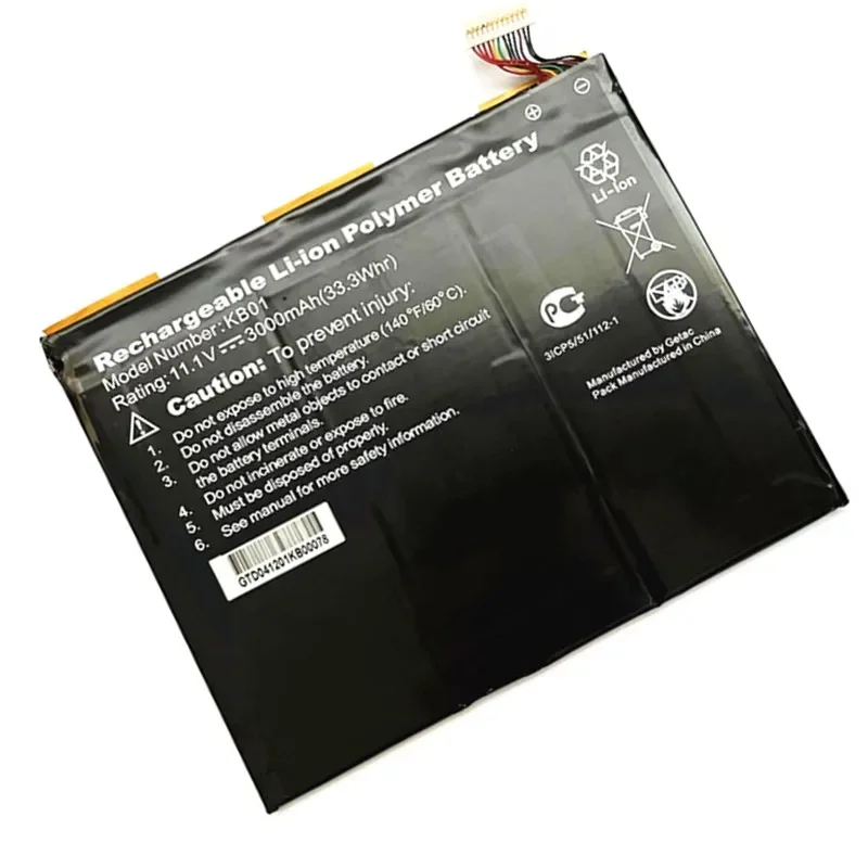 KB01  Laptop Battery  For Rechargeable Li-ion Polymer Battery 11.1v 3000mah 33.3whr