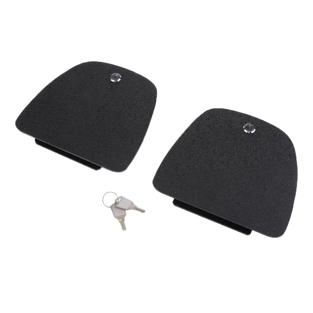 1 Pair Lower Cover Glove Compartment Door Covers Lock Interior for Motorcycle