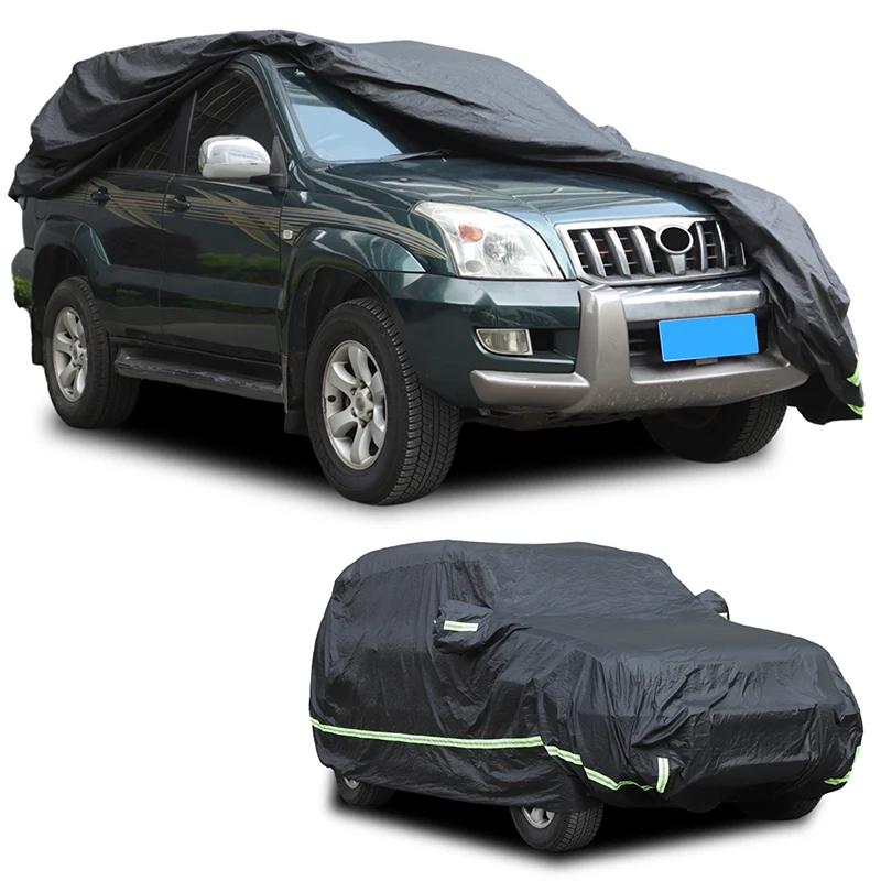 

For 03-23 ​​Toyota Prado/J250/JA250 car cover, UV proof, high temperature protection accessories, black (rear-mounted spare tire