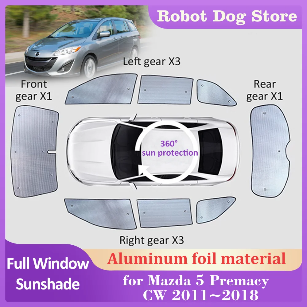 

Солнцезащитный коврик для Mazda 5 Mazda5 Premacy CW 2011 ~ 2018, солнцезащитный козырек для крыши, солнцезащитный козырек, накладка на лобовое стекло, Аксессуары для штор