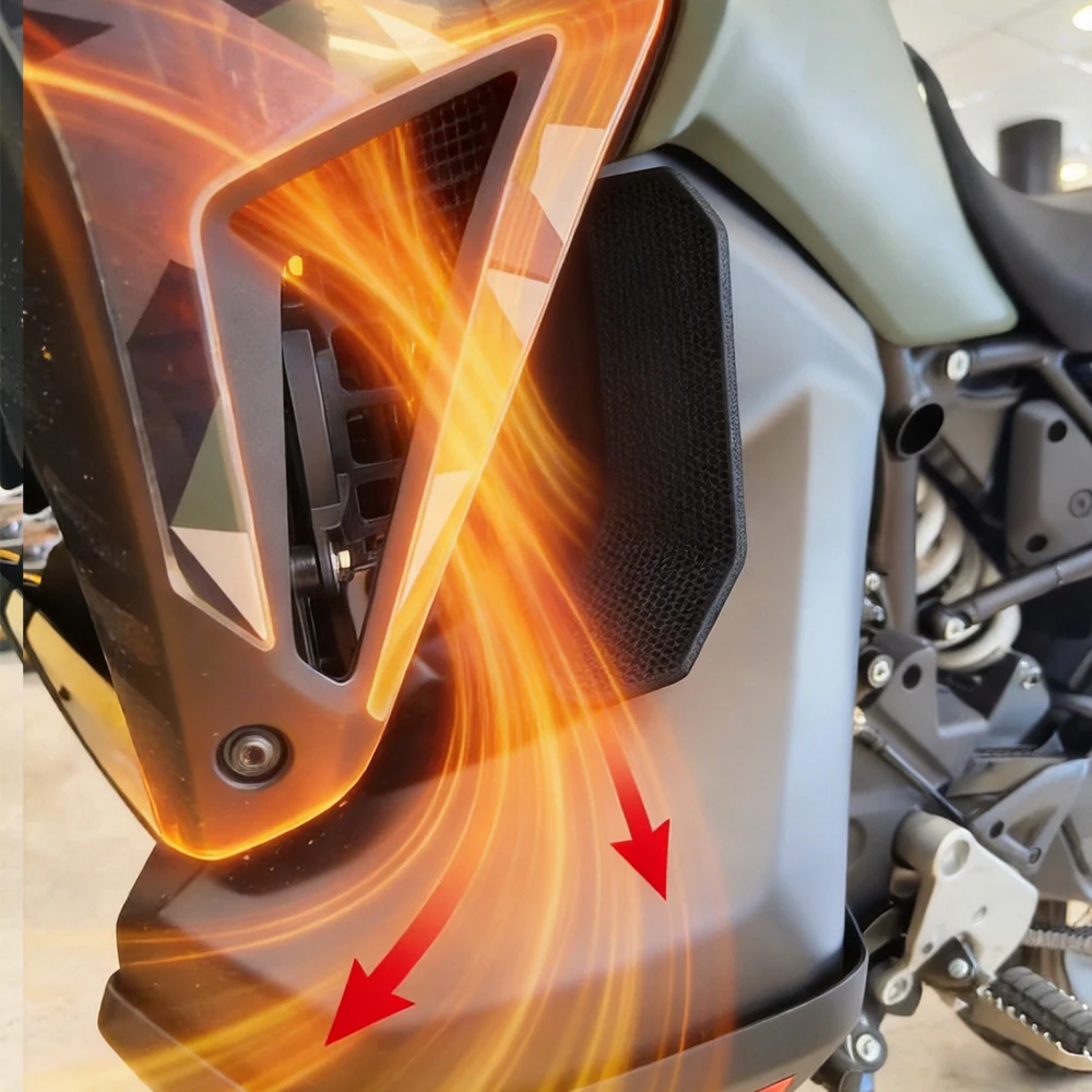 1000MT-X 800MT-X Thermo Fan Deflectors CNC Aluminum Hot Air Deflector For CFMOTO 800MTX 1000MTX 800 1000 MTX MT-X 2025 2026 2027
