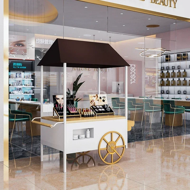 carts, shopping mall decorative display shelves, outdoor stalls, promotional trucks for dumping goods, creative booth carts