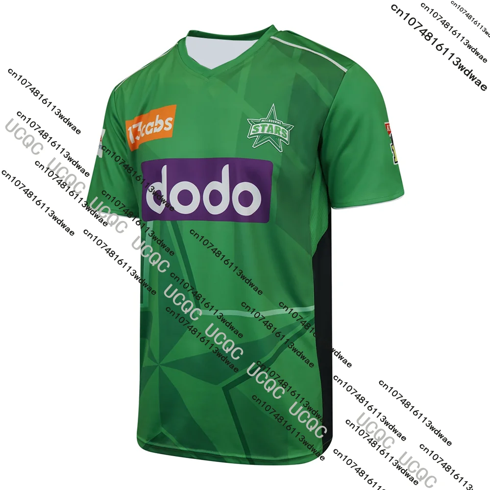 

Новая тренировочная футболка для крикета BBL 2026/25, Австралия, мужская, для болельщиков, Melbourne Stars, с 3D-печатью, быстросохнущая