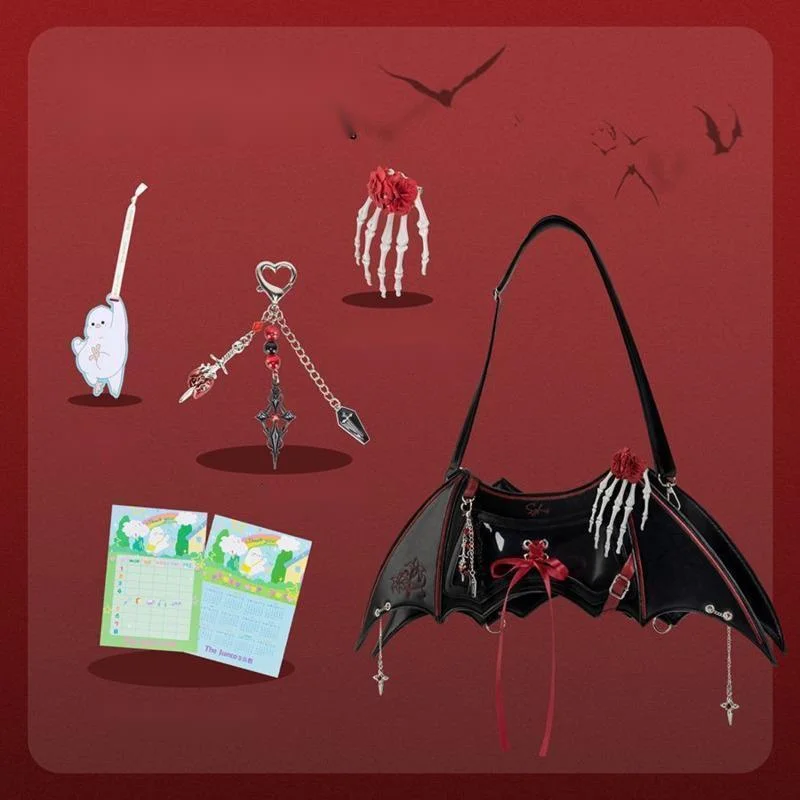 Love And Deepspace ItaBag Gothic Wings Lolita Shoulder Handbag Crossbody Tote Backpack Cosplay Student Travel Commute Itabag New