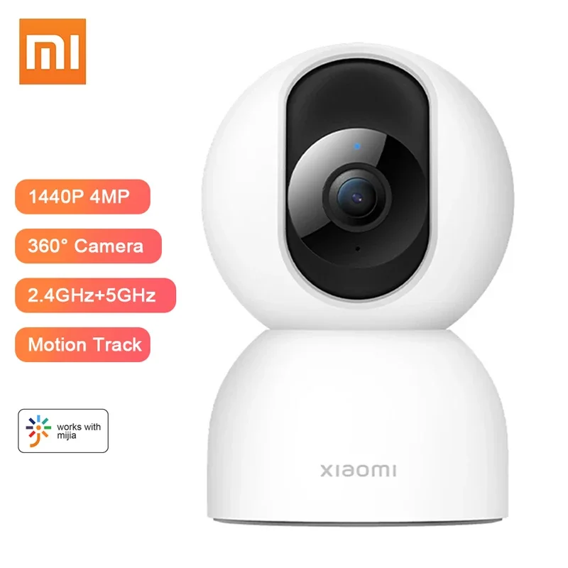 Xiaomi Mi Smart Camera 2 PTZ 360 gradi 1440P WiFi CCTV kamera internetowa 2.4GHz 5GHz przy słabym oświetleniu kolorowy domowy Monitor bezpieczeństwa