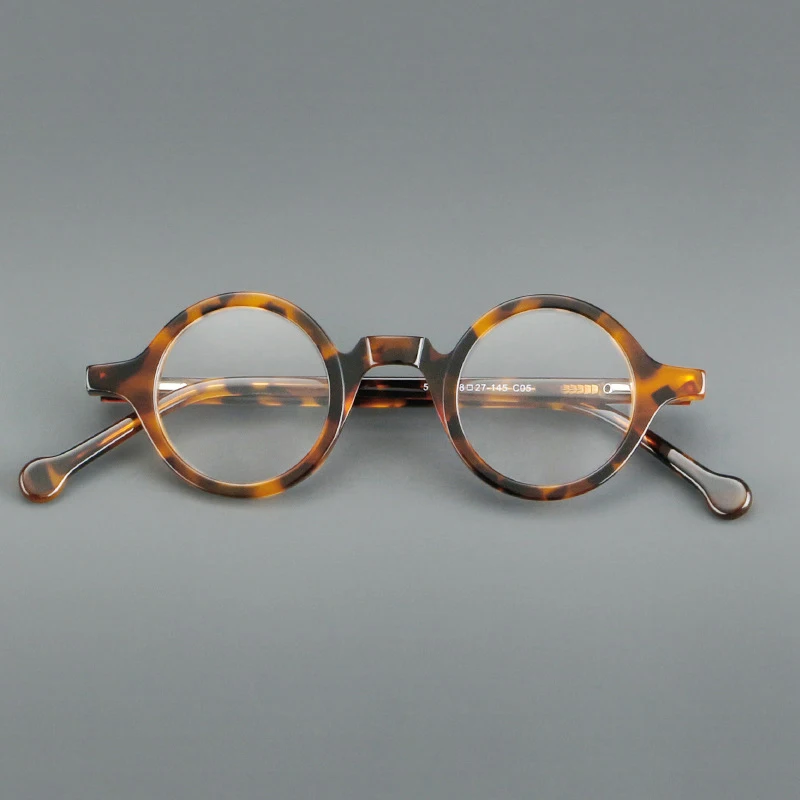 

Acetate Vintage Small Round Glasses Men Eyeglasses Frame Women Optical Prescription Spectacle Clear Eyewear