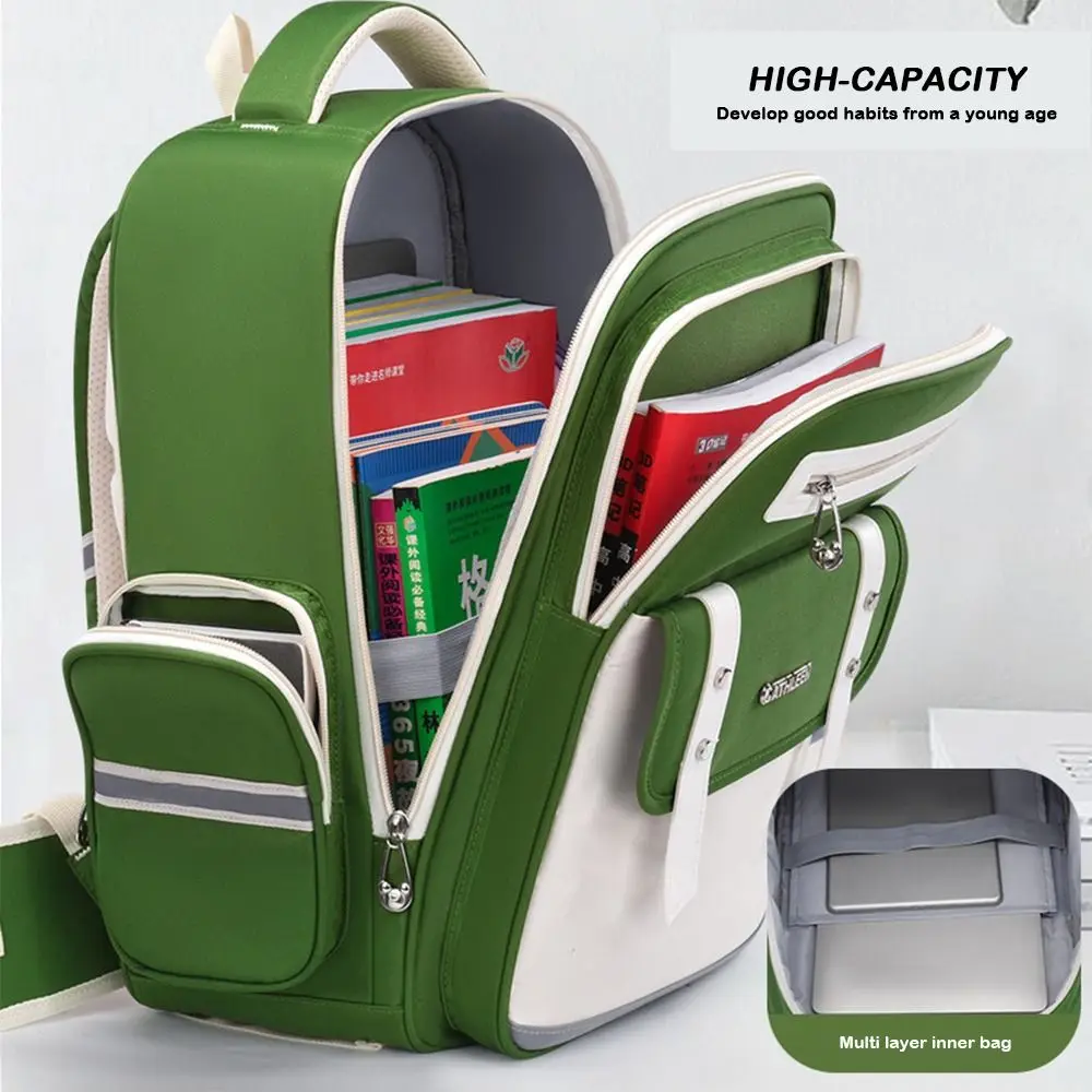 Fashion Large Capacity Students Backpack Spinal Protection Waterproof Kids Backpack Ergonomic Wear-resistant School Bag for kids
