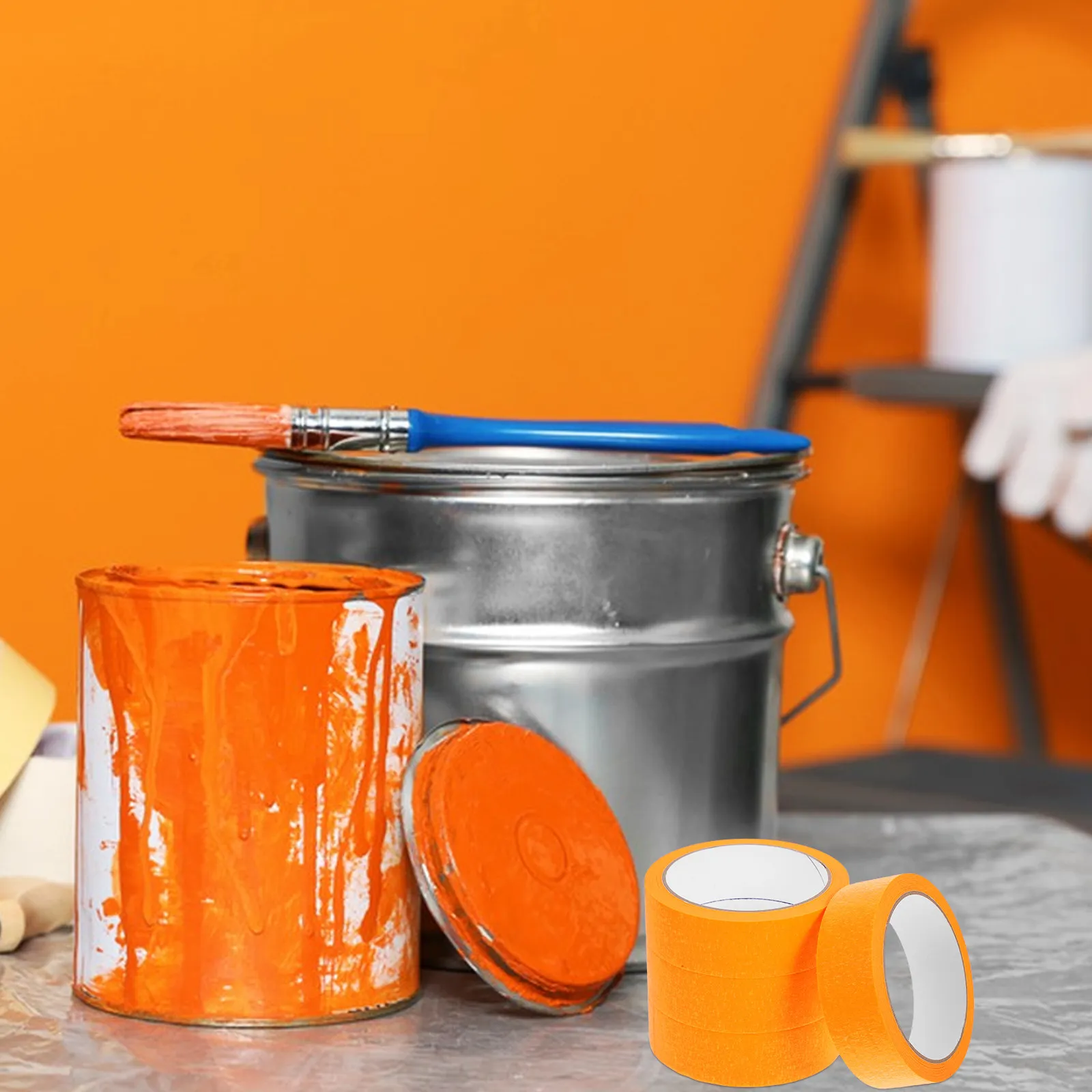 

4 рулона ленты для рисования на стенах, для чистых линий и четких границ, идеально подходят для поделок своими руками, маркировки, декоративных проектов, съемные, не оставляют следов.