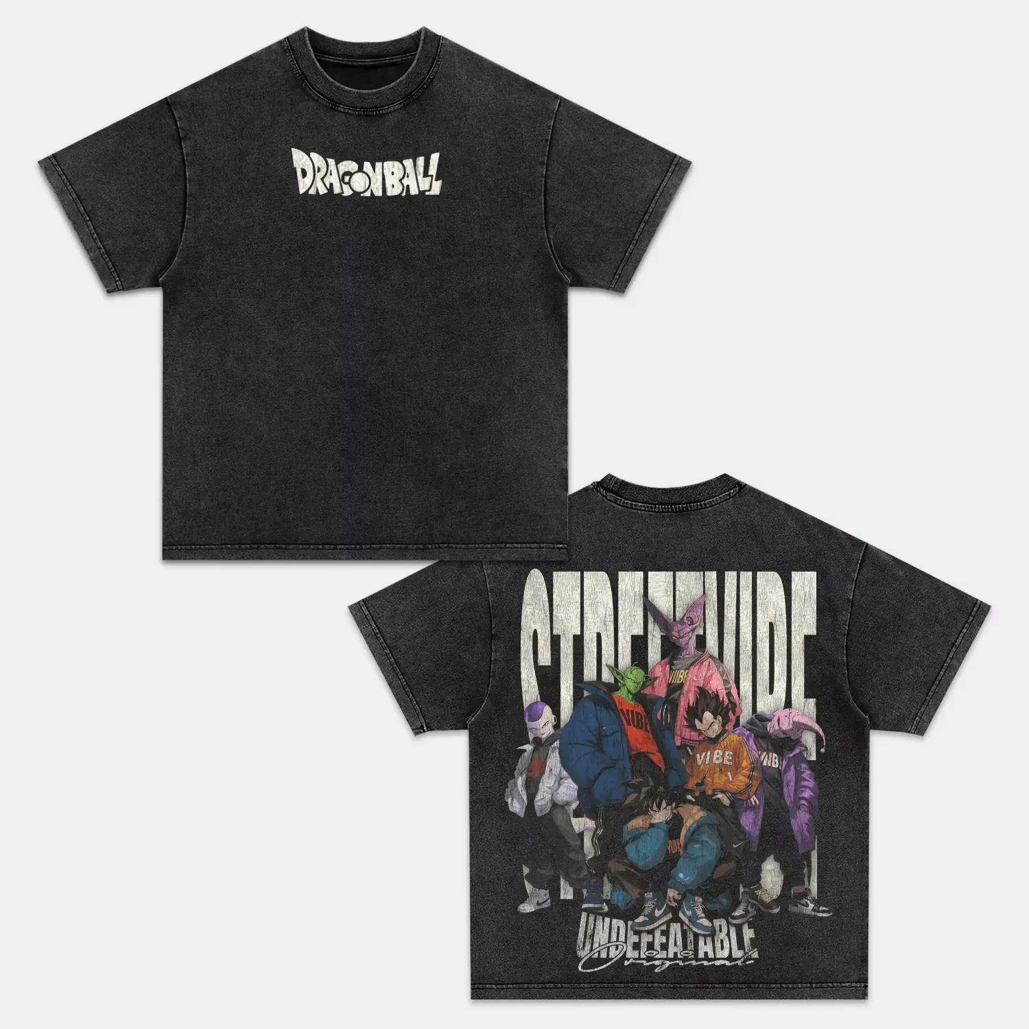 ملابس الأزواج الرجعية المغسولة من Dragon Ball بأكمام قصيرة، ملابس رياضية مريحة للصيف، شعبية بأكمام قصيرة، نصف كم، ملابس كلاسيكية