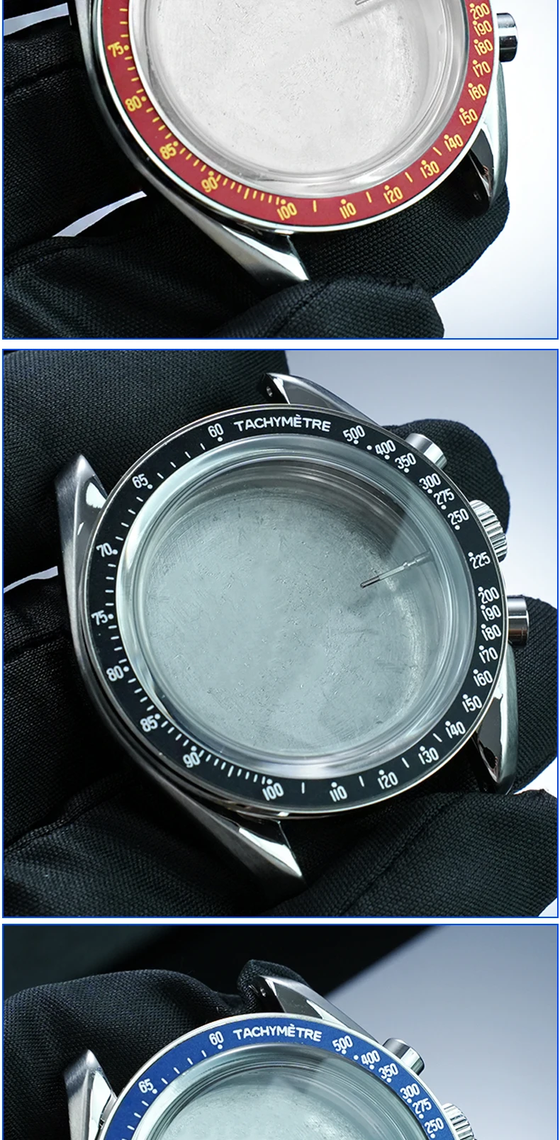 Stainless Steel Moon Watch Case Mod Kit for SWATCH & OMEGA Moonswatch 42mm Dial Metal Case Bracelet Watch Accessories NO Movemen