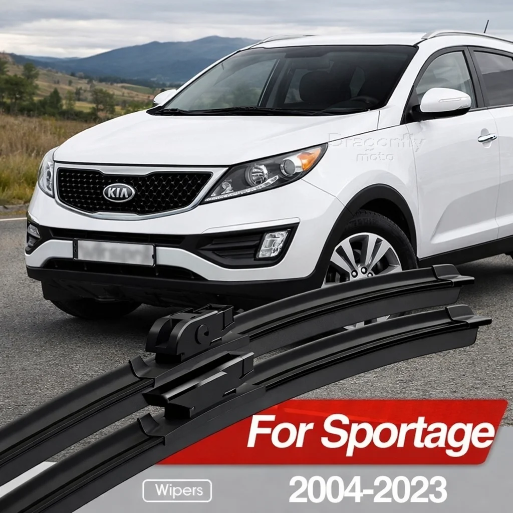

For Kia Sportage 2004-2023 Front Windshield Wiper Blades 2pcs Windscreen Window Accessories 2002 2009 2014 2016 2017 2019 2021