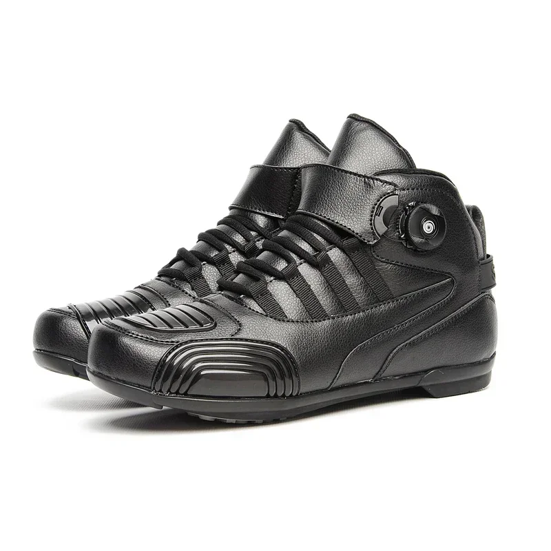 

Motorcycle Boots Men Shoes Riding Off-road Protector Equipment Anti-skid Anti-collision Women Moto Retro Breathable Durable