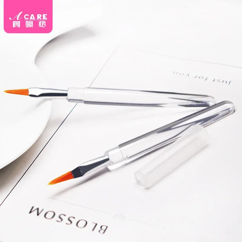 

Dx01/lip brush/F1PQ4-Clear with cover mini Lipstick Lipstick makeup brush portable new makeup tools soft