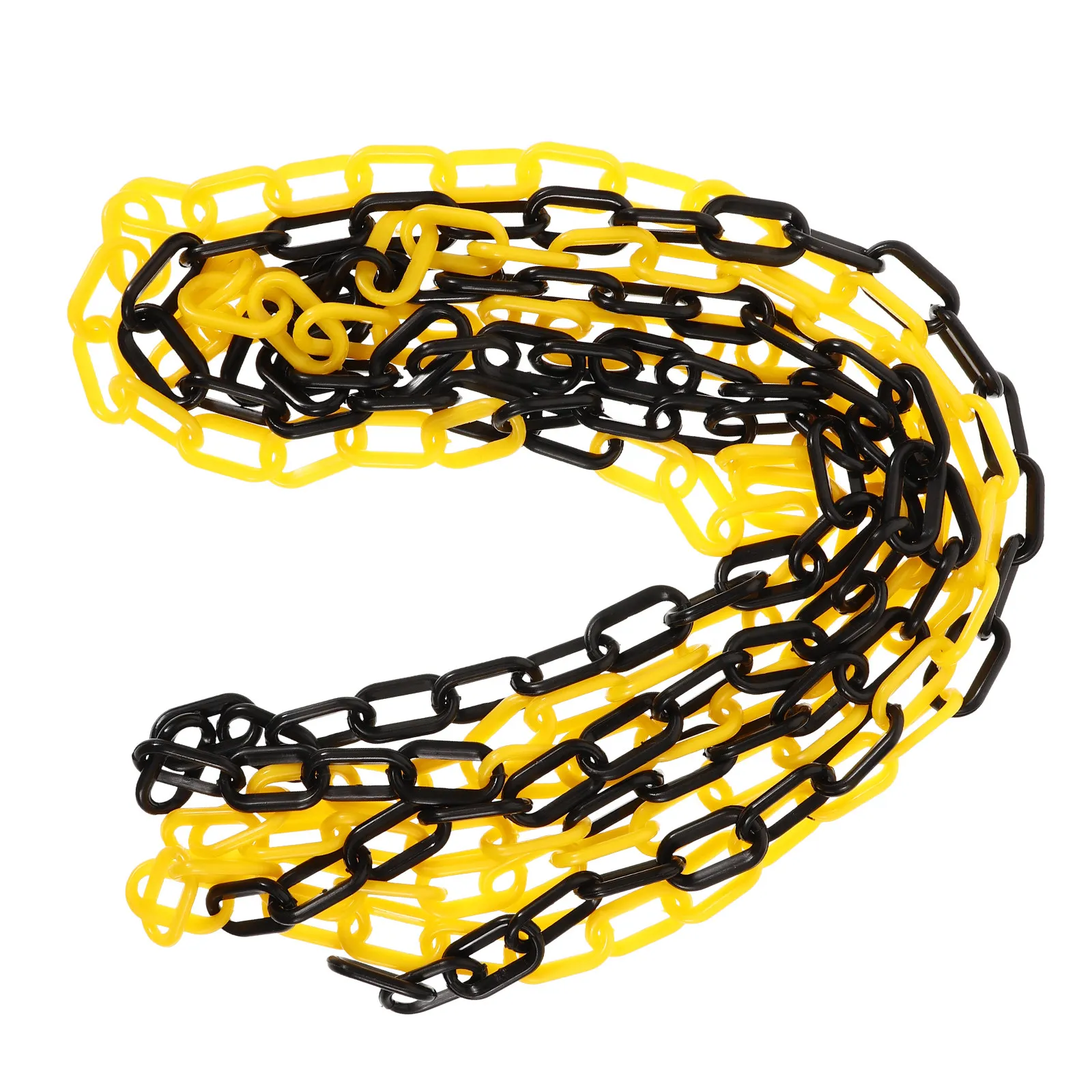 Traffic Safety Chain Plastic Protective Barrier Chain Adjustable Length for Crowd Control Parking Lot Barrier Plastic Chains