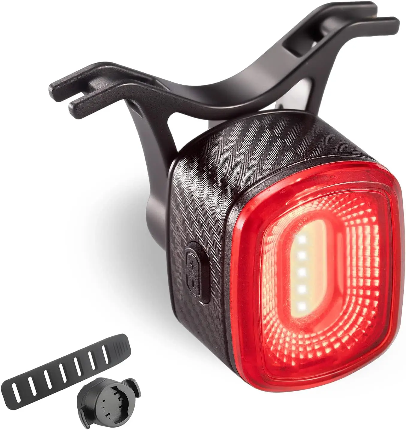 

USB Rechargeable Bike Tail Light, IPX6 Waterproof, Brake Sensing LED Rear Light, 4 Modes, Bright Cycling Safety Light