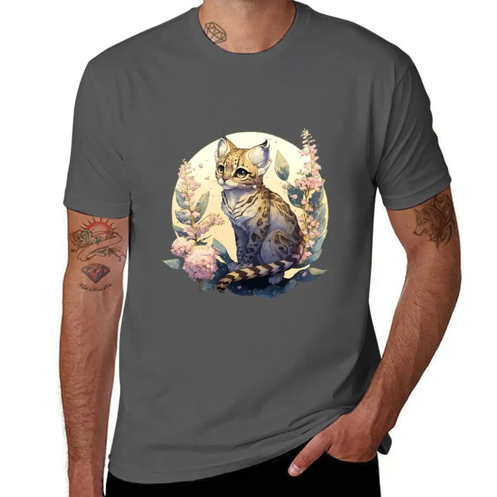 

Ocelot Floral T-Shirt Stain Resistant Casual Tee