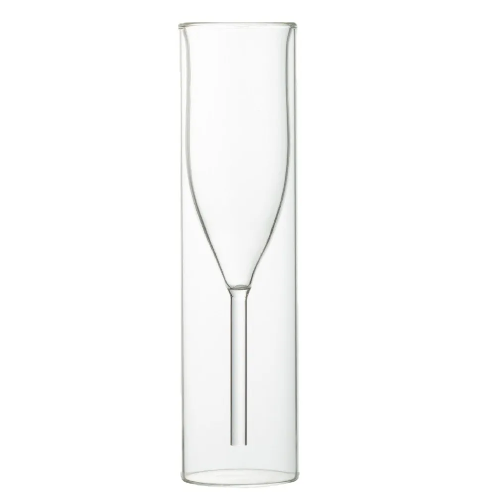 Double Wall Champagne Glasses Wine Dispenser Shatter-Resistant Wine Glass Anti Scald Heat Insulation Glass Drink Cup Home Use