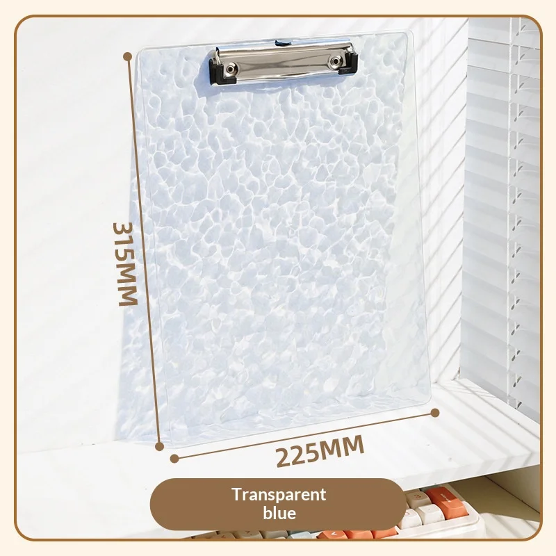 

Прочный акриловый планшет формата А4 с прозрачным дизайном «Водная волна», многофункциональная доска для письма, многофункциональная папка-планшет